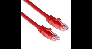 ACT IB2502 CAT6A U/UTP Patchkabel | Snagless | RJ45 Connectoren | Rood | 2 meter