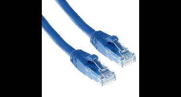ACT IB2603 U/UTP CAT6A Patchkabel | Snagless | RJ45 Connectoren | Blauw | 3 meter