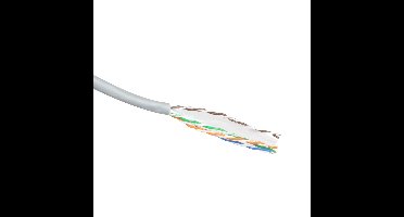 ACT ES500A CAT5E U/UTP PVC Kabel Massief Grijs - 500 meter