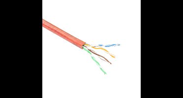 ACT EP850H CAT6 U/UTP PVC Patchkabel Soepel Rood - 100 meter