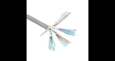 ACT FP600B CAT6 S/FTP PVC Patchkabel Soepel Grijs - 305 meter