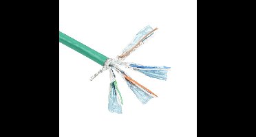 ACT FP657B CAT6 S/FTP PVC Patchkabel Soepel Groen - 305 meter