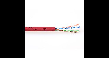 ACT EP385B CAT6 U/UTP PVC Patchkabel Soepel Rood - 305 meter
