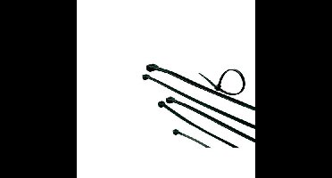 ACT CT1055 Tie Wraps | Kabelbinders | 203 mm/4,6 mm | Zwart | 100 stuks