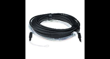ACT RL2207 Prefab Glasvezel Multimode 50/125 OM4 Indoor/Outdoor Kabel | 4-voudig | LC connectoren | 70 meter