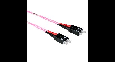 ACT RL3720 Glasvezel Patchkabel Duplex LSZH - SC/SC 50/125µm OM4 - 20 meter