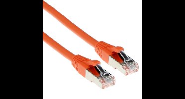 ACT FB2100 SFTP CAT6A Patchkabel Snagless | RJ45 Connectoren | Oranje | 50 cm