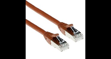ACT FB2220 LSZH SFTP CAT6A Patchkabel Snagless Bruin - 20 meter