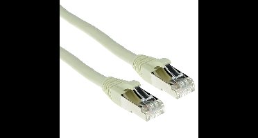 ACT FB7405 LSZH SFTP CAT6A Patchkabel Snagless | RJ45 connectoren | Ivoor | 5 meter