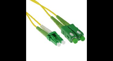 ACT RL2703 Glasvezel Patchkabel Duplex LSZH - LC/APC 8 SC/APC8 9/125µm OS2 - 3 meter