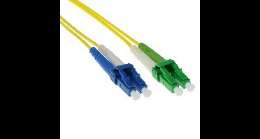 ACT RL2801 Glasvezel Patchkabel Duplex LSZH - LC/APC8 LC/UPC 9/125µm OS2 - 1 meter