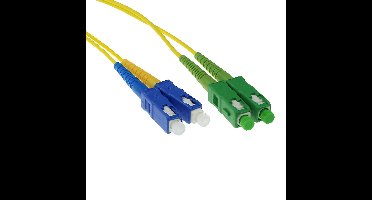 ACT RL3800 Glasvezel patchkabel Duplex LSZH Singlemode SC/APC-SC/UPC 9/125 OS2 - 50 cm