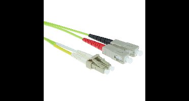 ACT RL5902 Glasvezel Patchkabel Duplex LSZH - LC/SC 50/125µm OM5 - 2 meter
