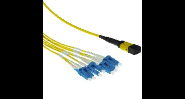 ACT RL7863 9/125 OS2 Fanout Patchkabel 1x MTP Female/4x LC Duplex 8 Vezels - 3 meter