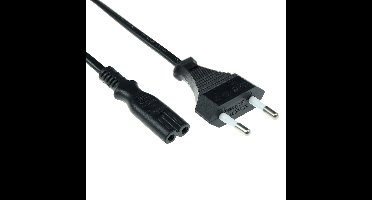 ACT AK5242 230V Stroomkabel Euro/C7 Female Zwart - 3 meter