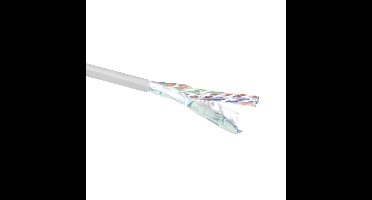 ACT FS6103 CAT6A F/UTP Massieve Installatiekabel | PVC | CPR Euroklasse ECA | 24AWG | Grijs | 305 meter