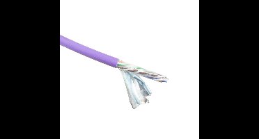 ACT FS6115 CAT6A F/UTP Massieve Installatiekabel | LSZH | CPR Euroklasse ECA | 24AWG | Violet | 500 meter