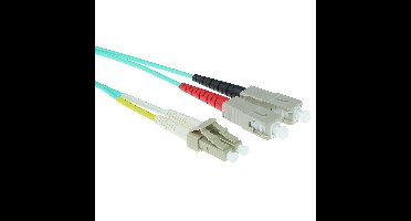 ACT RL8617 Glasvezel Patchkabel Duplex LSZH - LC/SC 50/125µm OM3 - 17 meter