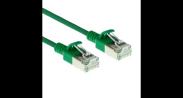 ACT DC7700 LSZH U/FTP CAT6A Datacenter Slimline Patchkabel Snagless | RJ45 Connectoren | Groen | 50 cm