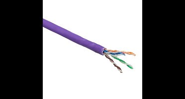 ACT XS6003 CAT6 U/UTP Massieve Installatiekabel LSZH Violet - 305 meter