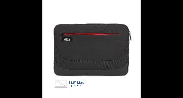 ACT AC8575 Suburb Laptop Sleeve 13,3" | Extra Vak met Rits | Zwart