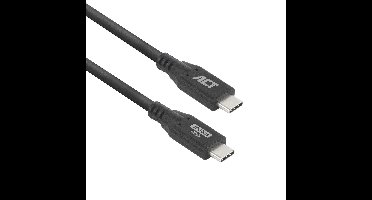 ACT AC7441 USB 3.0 10Gbps 60W USB Type-C® kabel | Zwart | 1 meter