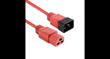 ACT AK5363 Netsnoer C20 - C21 IEC60320 | Rood | 2,5 meter