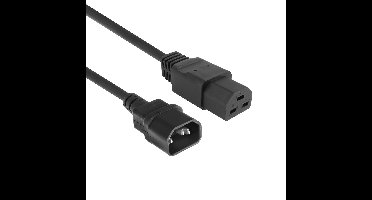 ACT AK5374 Netsnoer C14 - C21 IEC60320 | Zwart | 3 meter