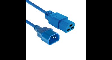 ACT AK5380 Netsnoer C14 - C21 IEC60320 | Blauw | 1 meter