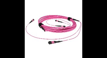 ACT DC5206 Glasvezel Patchkabel 50/125 OM4(OM3) Polarity A Trunkkabel MTP/MPO Female - 25 meter