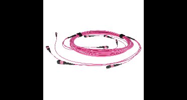 ACT DC5254 Glasvezel Patchkabel 50/125 OM4(OM3) Polarity B Trunkkabel MTP/MPO Female - 15 meter