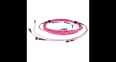 ACT DC5402 Glasvezel Patchkabel 50/125 OM4(OM3) Polarity A Trunkkabel 4x MTP/MPO Female - 10 meter