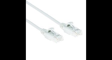 ACT DC8900 LSZH U/UTP CAT6 Datacenter Slimline Patchkabel Snagless | RJ45 connectoren | Wit | 50 cm
