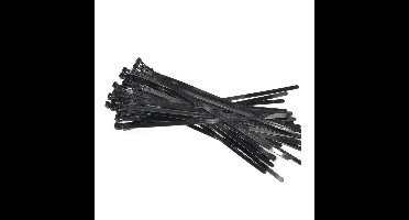 Benson Kabelbinders - 50x stuks - tie-wraps - loskoppelbaar - zwart - 7.6 x 300 mm