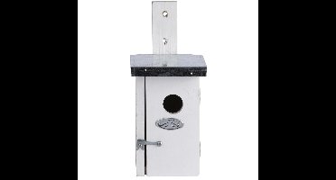 Best for Birds Vogelhuisje - winterkoning - hout - wit - 25 cm