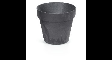 Bloempot/plantenpot - betonlook - antraciet - kunststof - Dia 30 cm