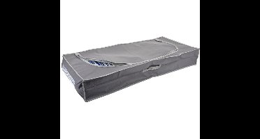 Dekbed/kussen opberghoes - grijs - polyester - 105 x 45 x 16 cm