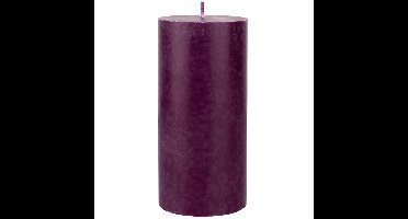 Duni cilinderkaarsen/stompkaarsen - paars - 15 x 7 cm - 50 branduren - geurloze kaarsen