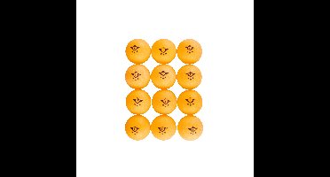 Engelhart Tafeltennis ballen - 12x - pingpong balletjes - oranje - 4 cm