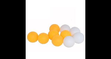 Gerimport Tafeltennisballen setje - 10x balletjes - geel/wit - pingpong
