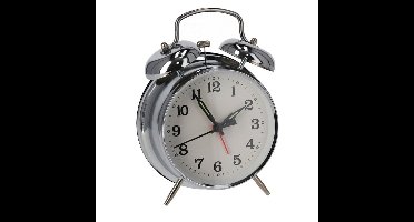 Gerimport Wekker - retro klassieke - metaal met bellen - 16 cm - Vintage wekkers