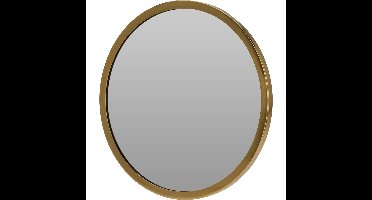 Home & Styling spiegel - rond - goud - moderne look - wandspiegel - 15 x 25 cm
