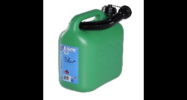 Jerrycan voor brandstof - 5 liter - groen - incl. schenktuit