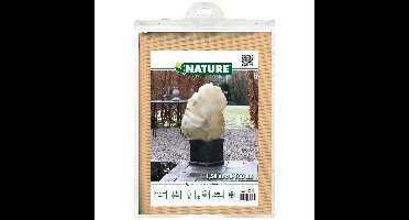 Nature Plantenhoes met trekkoord - H150 x D100 cm - beige - anti-vorst