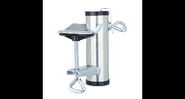 Parasolhouder voor balkon - zilver - metaal - parasolbevestiging - max 3,8 cm