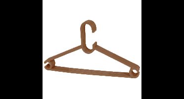 Storage Solutions kledinghangers - set van 10x - kunststof - bruin