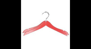 Storage Solutions kledinghangers voor kinderen - 2x stuks - hout - Klerenhangers - rood