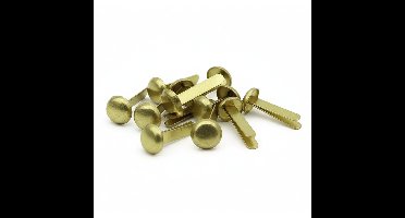 Stylex Splitpennen - 100x stuks - koper kleur - 19 mm - metaal