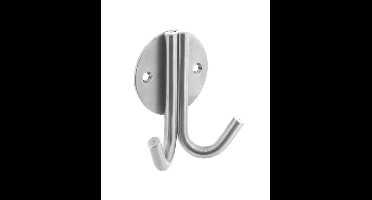 Intersteel Jashaak dubbel op rond rozet - RVS