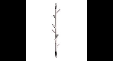 Basic Linair wandkapstok - wit/chroom